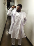 Pure White Men's Agbada