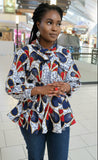 Ankara Peplum Top