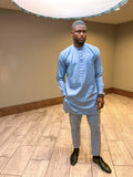 Baby Blue Long-Sleeve Senator Suit