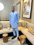 Baby Blue Long-Sleeve Senator Suit