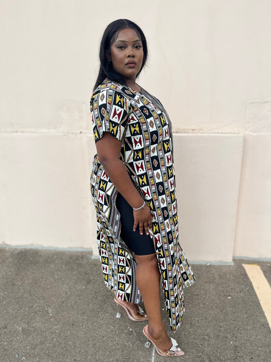 African Print High Slit Dress – Yoma Fashion Boutique
