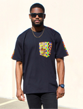 Kente Pocket T-Shirt (Black)