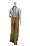 Gold Tie-Die Silk Summer Dress
