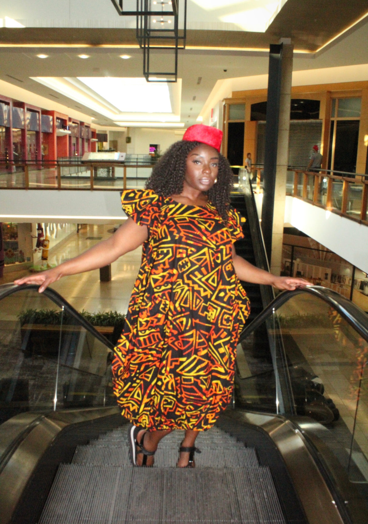 maxi dress with headwrap Women's Comfy Kaftan Dress with Headwrap