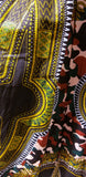 African Dashiki Print Camouflage Maxi Skirt