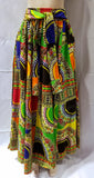 Multi-Color Dashiki Print Maxi Skirt