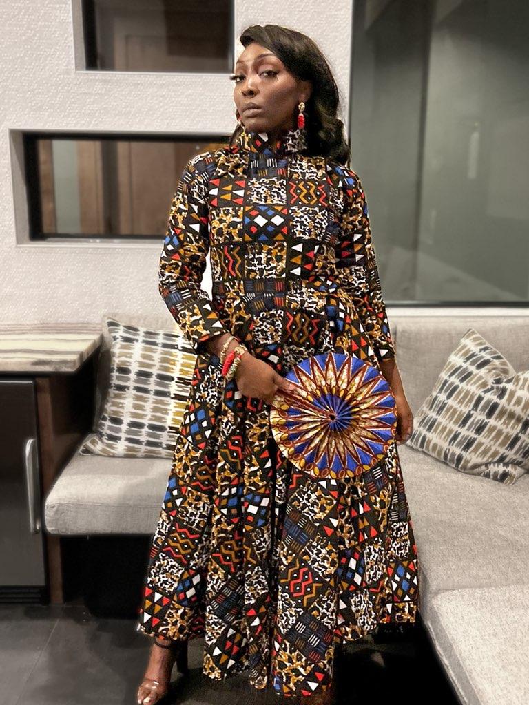 chinese dress ladies Ankara Print Maxi Gown – Yoma Fashion Boutique
