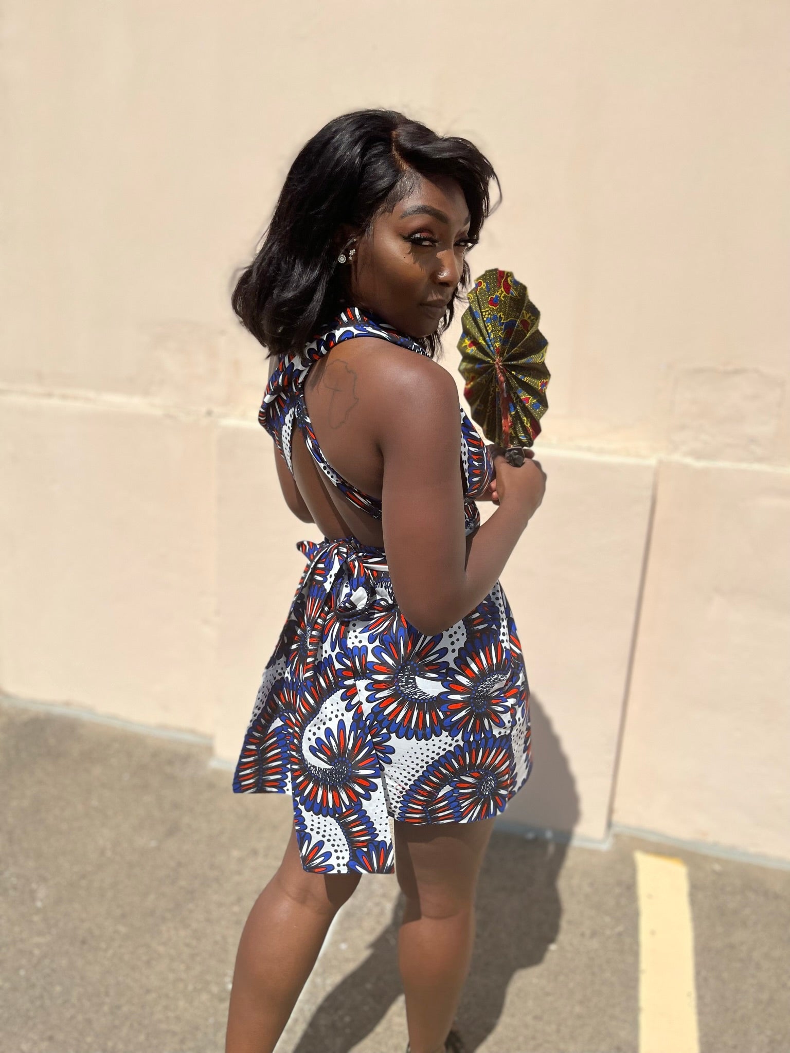 White and Blue Infinity Short Dress Yoma Fashion Boutique White and Blue Infinity Short Dress Yoma Fashion Boutique