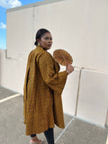 Brown Ankra Kimono With Tube Top