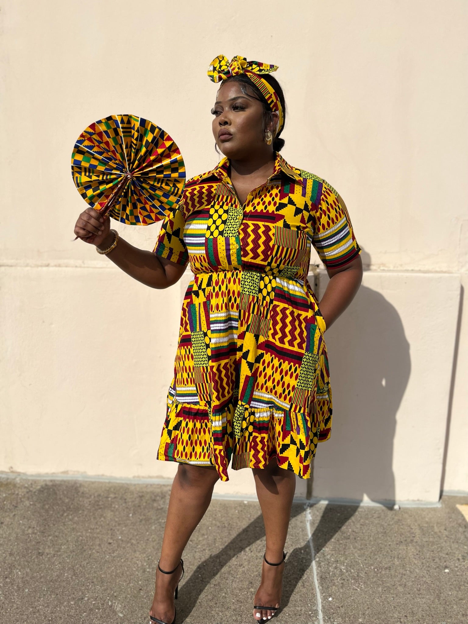 Ghanaian Midi Ankra Dress Ghanaian Midi Ankra Dress
