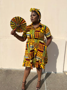 Ghanaian Midi Ankra Dress Ghanaian Midi Ankra Dress
