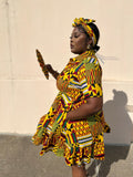 Ghanaian Midi Ankra Dress
