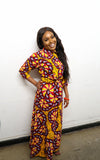Efia Button-Down African Print Dress
