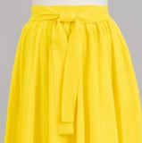 Solid Color Elastic Maxi Skirt