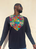 Long Sleeve Multi-Color Ankara Shirt